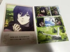 進撃の巨人　一番くじ　G賞　メモリアルカード〜結末〜 ミカサ