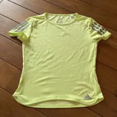アディダス Energy Running Tシャツ Mサイズ＊イエローグリーン