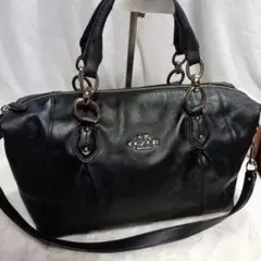 本革 COACH コーチ 2way ショルダーバッグ ハンドバッグ F33806