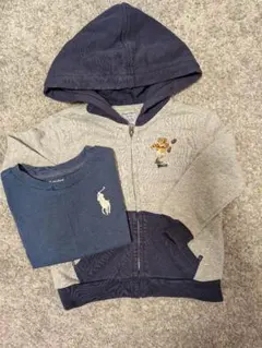 ラルフローレン　フード付きトレーナー ＆Tシャツセット