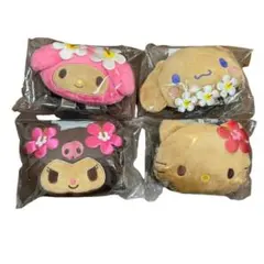 サンリオ日焼け マイメロディ×シナモロール×クロミ×ハローキティ ポーチ