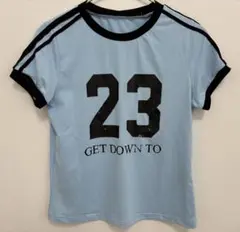 SHEIN Tシャツ ライトブルー