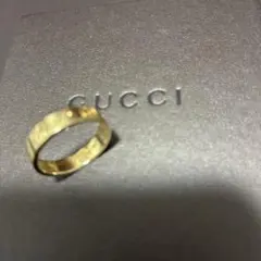 GUCCI グッチ GGアイコンリング 指輪 ゴールドリング15号 約3.88g 