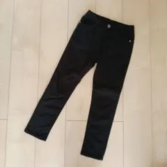 裏起毛パンツ ストレッチパンツ 暖かパンツ スキニーパンツ ブラック 黒