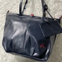 【美品・A4サイズ・大容量】Kitamura キタムラ トートバッグ ポーチ