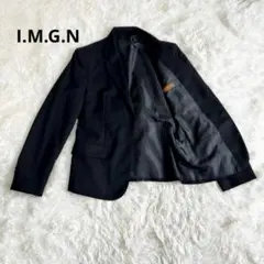 【美品】洋服の青山　イマジナチオーネI.M.G.N 黒テーラードジャケット13のサムネイル