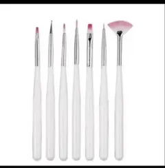 マニキュアツール　ネイルブラシ　ドットペン　ネイルパーツ　スカルプ　7本セット.