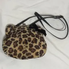 キティちゃんヒョウ柄がま口ポシェット　USJ