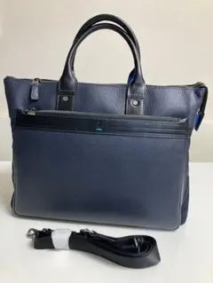 ランバンオンブルー 定価4万2900円 2WAY ビジネス トートバッグ 牛革