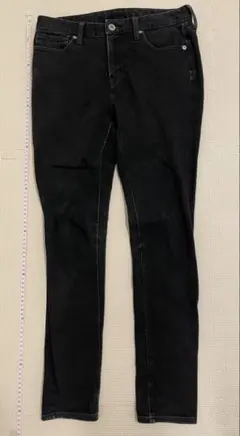 GU ブラック デニムパンツ　70