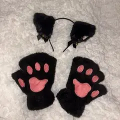 猫耳 猫手袋のサムネイル