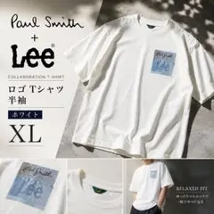 Paul Smith × Lee コラボ ロゴ Tシャツ 半袖 XL ホワイトのサムネイル