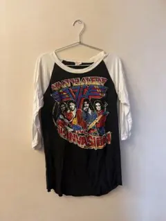 VAN HALEN ヴァンヘイレン ラグラン Tシャツ 海外 ビンテージ バンド 80年代 Van Halen バンヘイレン ヴィンテージ バンド Tシャツ 古着 80s