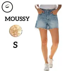 マウジー　ショートパンツS　ウォッシュデニム　インディゴ　ヴィンテージ　夏