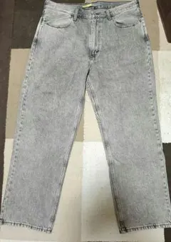 zara ザラ ウォッシュ転写プリントバギーデニムパンツ プリントデニム