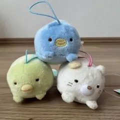 すみっコぐらし うつぶせゴムひも付きマスコット パート3 3種セット