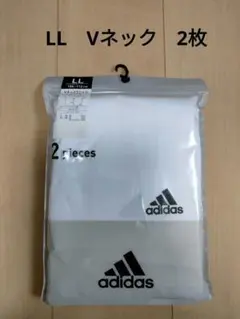 新品 ＊【メンズLL】 アディダス　肌着　2枚　Tシャツ　Vネック　グンゼのサムネイル