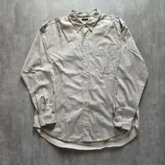 LENO　BUTTON DOWN SHIRTS　BEIGE STRIPEのサムネイル