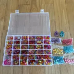 多色ビーズセット 収納ケース付き