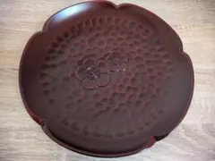 【 未使用品 】 鎌倉彫 和歌美屋 菓子皿