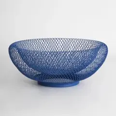 Wire Mesh Bowl ブルー ワイヤーバスケット