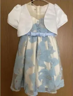 ピアノ発表会　フォーマルワンピース　ドレス　ボレロ　130センチ