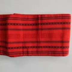 赤 ストライプ 半幅帯