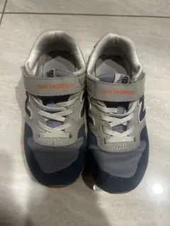 New Balance スニーカー ネイビー/グレー　18cm