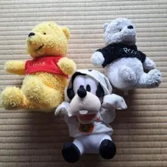 【最終値下げ】ディズニーぬいぐるみ　３体セット　プーさん　グーフィー