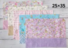 ハンドメイド　ランチョンマット　リバーシブル　5枚セット/　ユニコーン柄k132