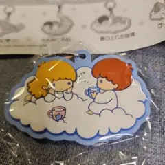 リトルツインスターズ レトロムーン めじるしラバーチャーム ティータイム