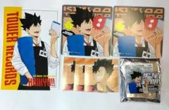 ハイキュー!!　タワレコカフェ　コースター　ポストカード　クリアカード　黒尾鉄朗