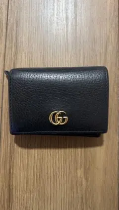 GUCCI GG二つ折り財布ブラック