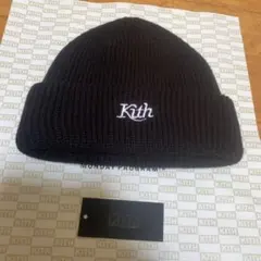 Kith ブラックニット帽 ニット帽・ビーニー