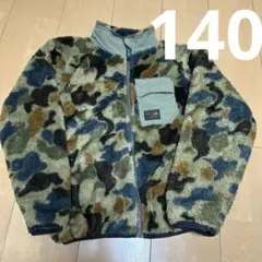 BREEZE もこもこ　フリース　アウター　上着　迷彩　140