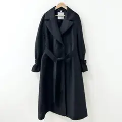 新品未使用✨ルルウィルビー　シルキーダブルクロスドレスコート　ブラック　2