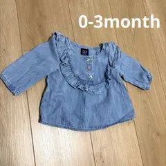 ベイビーギャップ　babyGAP デニムワンピース 0-3month