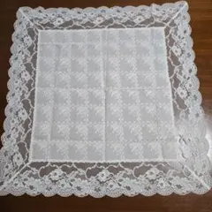 レースハンカチ 刺繍