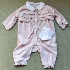 Bebeフリルロンパースと靴下セット