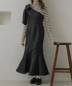 ワンショルビッグリボンワンピース Ambre Neige