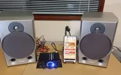 Used stereo mini amplifier + speakers