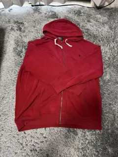POLO RALPH LAUREN 赤いフルジップパーカー 3XLT TALL