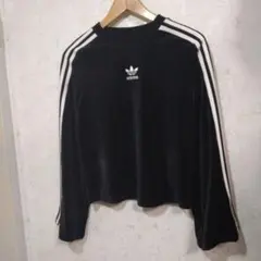 アディダスオリジナルス　希少ベルスイーブ　ベロアスウェット　レディースMサイズ