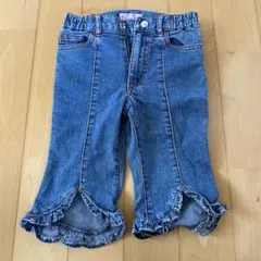 LITTLE VALMAN フリル付きデニムパンツ 105-115cm