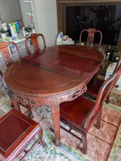 螺鈿細工 座卓 花鳥図 ローテーブル 紫檀 アンティーク - メルカリ
