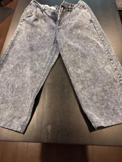 ケミカルウォッシュ デニム ワイドパンツ メンズのサムネイル