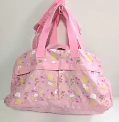 ELLE エル ピンク ハート ボストンバッグ