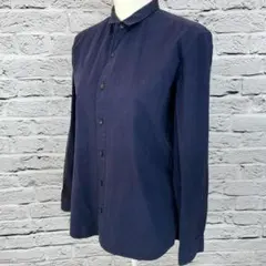 カルバンクライン　長袖　レディース　シャツ　紺　サイズL　000122
