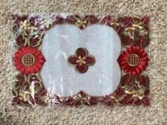 花柄刺繍ランチョンマット