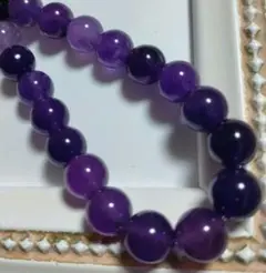 天然石大粒 アメジスト 可愛いカラーグラデーション1連 まとめ売り